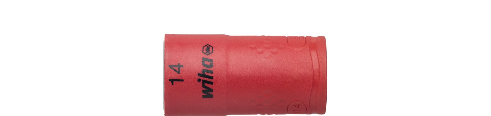 Wiha Steckschlüsseleinsatz isoliert 3/8" Außensechskant 14,0 mm x 45 mm (43070)