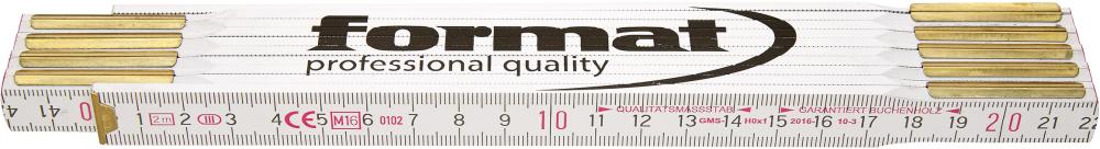 Gliedermaßstab Buche 2mx16mm FORMAT