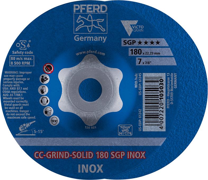 Schleifscheibe CC-Grind Solid SGP INOX 180mm PFERD