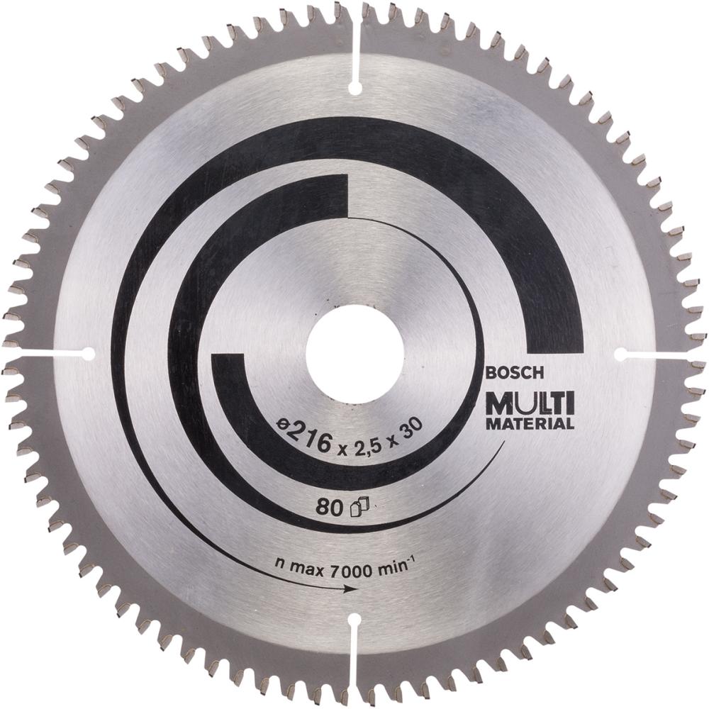 HM-Kreissägeblatt 216x2,5/1,8x30 80Z Bosch VE à 1 Stück Multi Material