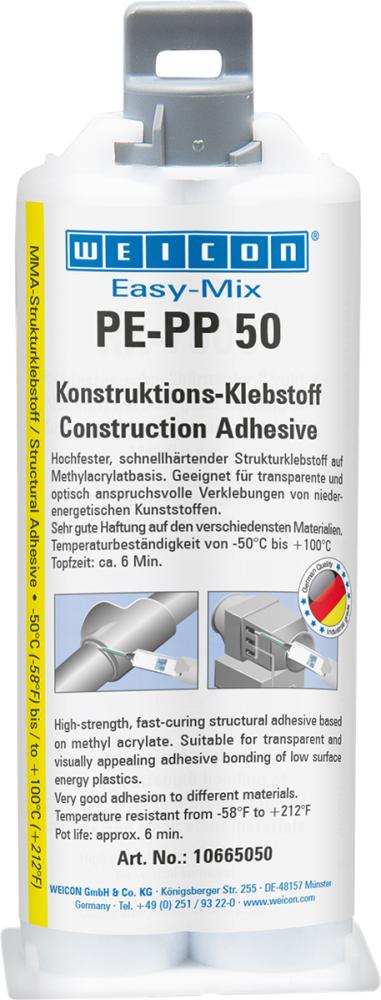 WEICON Easy-Mix PE-PP 50 50 ml 1:1 2K-Konstruktionsklebstoff