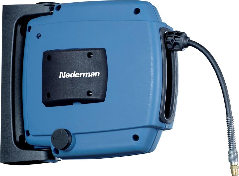 Schlauchaufroller H20 für Luft inkl 12m-Schlauch Ø6mm, AG G1/4", Nederman