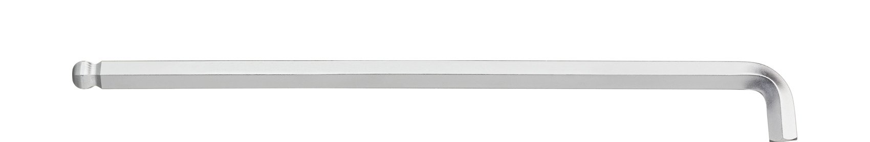 Wiha Stiftschlüssel Sechskant-Kugelkopf mit kurzem Schenkel, mattverchromt 2,5 mm x 113 mm (35484)