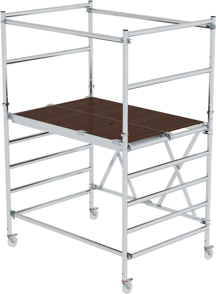 Alu-Klappgerüst Plattform B1800xT1350 mm Plattformhöhe 1,55 m Arbeitshöhe bis 3,60 m
