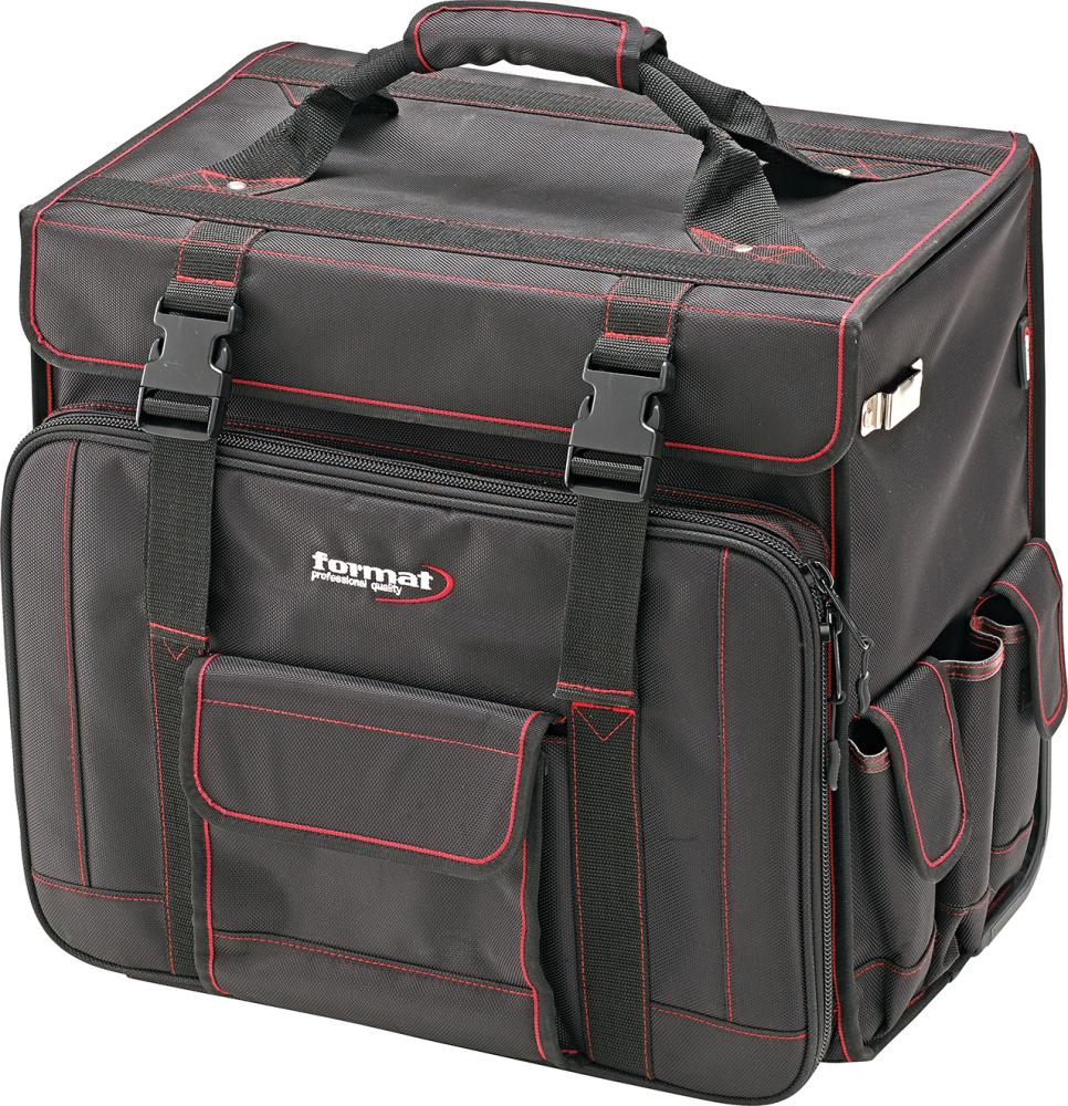 Werkzeugtasche mit Rollen und Teleskopgriff 460x340x450mm Nylon FORMAT