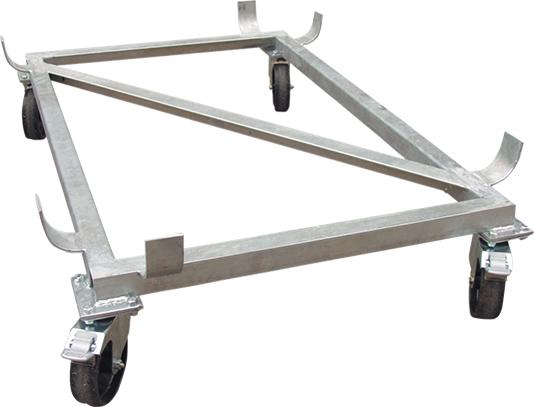 Lenkrollengestell für Behälter 700 l CEMO
