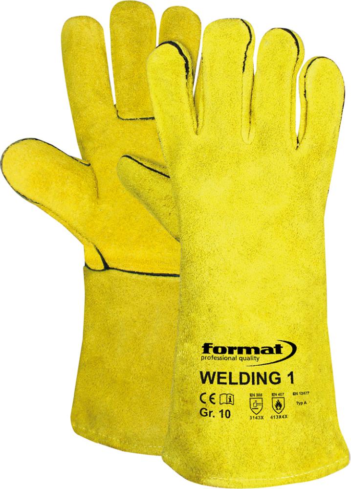 Schweißerhandschuh WELDING 1, Gr. 10, FORMAT