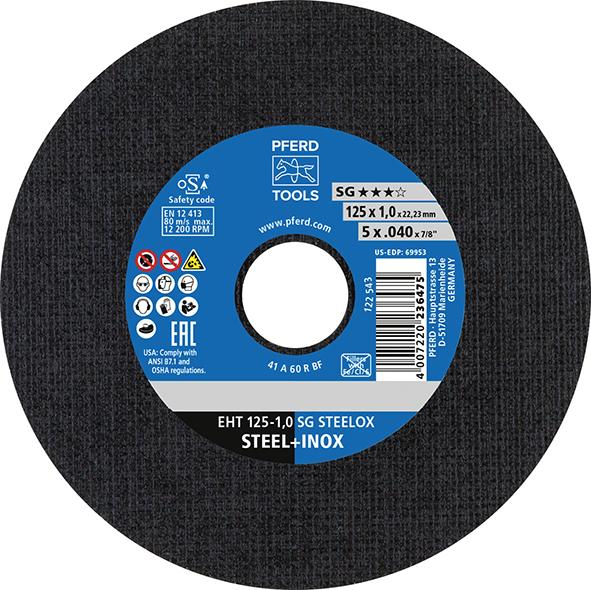 Trennscheibe gerade A60RSG-INOX 125x1mm PFERD