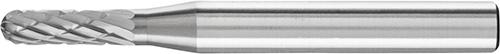 Hartmetallfrässtift (Rotorfräser) DIN 8033 – Schaft-Ø 6 mm, Walzenrundform WRC, Zahnung 3 PLUS