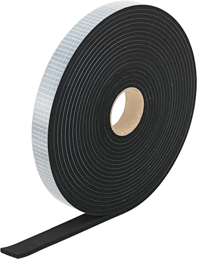 Zellkautschukstreifen EPDM, 15x6mm, 10m einseitig selbstklebend FORTIS