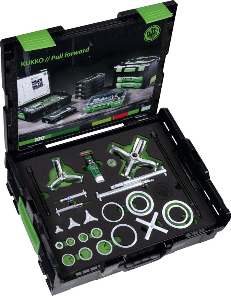 Kugellagerabzieher-Satz PULLPO Komplettsatz 10-100mm KUKKO