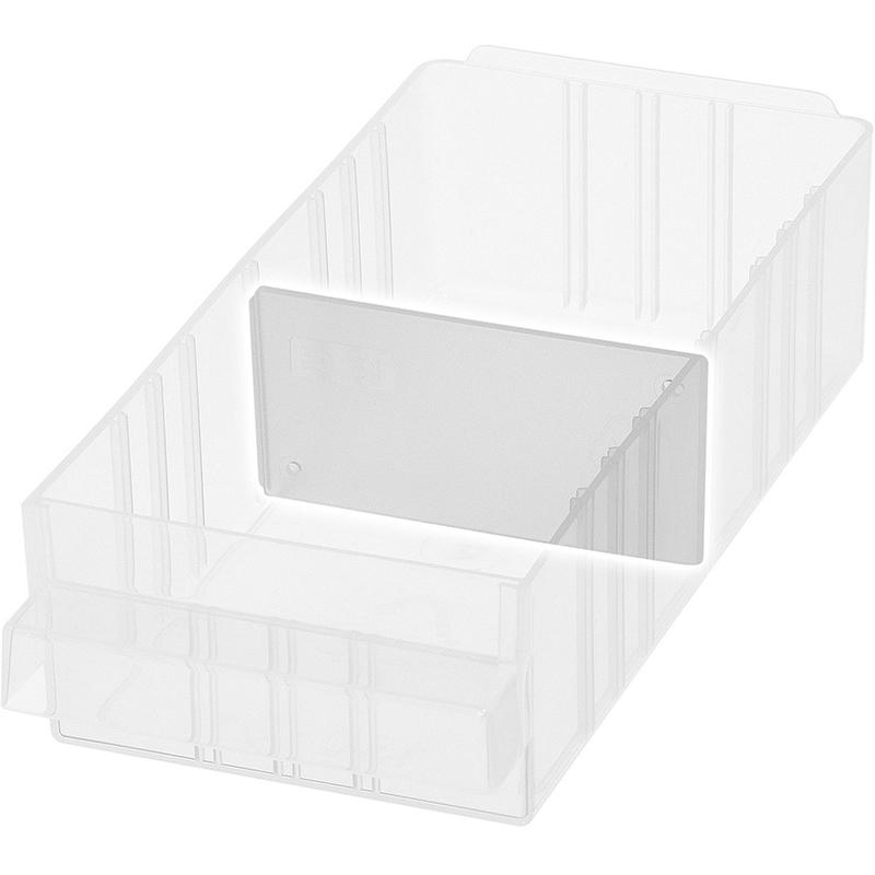 Trennwand quer für Schublade Typ 150-01 transparent Satz = 48 Stück RAACO