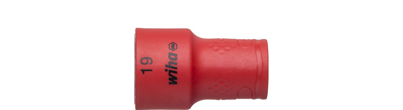 Wiha Steckschlüsseleinsatz isoliert 3/8" Außensechskant 19,0 mm x 47 mm (43074)