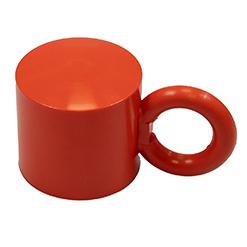 Pfahlkappe 52x52mm 1 Öse Kunststoff-rot