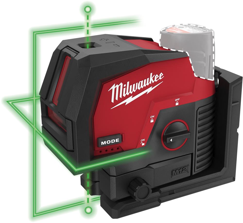 Kreuzlinienlaser solo M12 CLLP-0C Milwaukee ohne Akku ohne Ladegerät Koffer