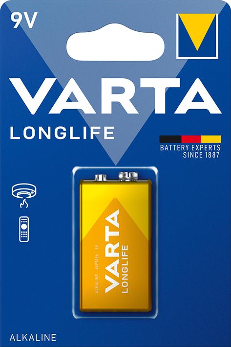 Batterie LONGLIFE 9V E-Block, 1-er Bli. Varta