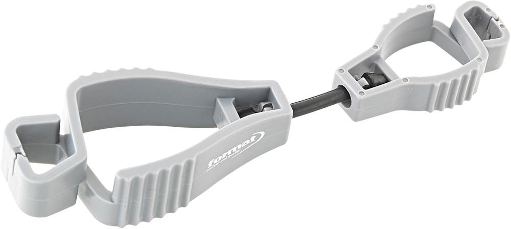 Handschuhhalter,Plastik, grau, FORMAT