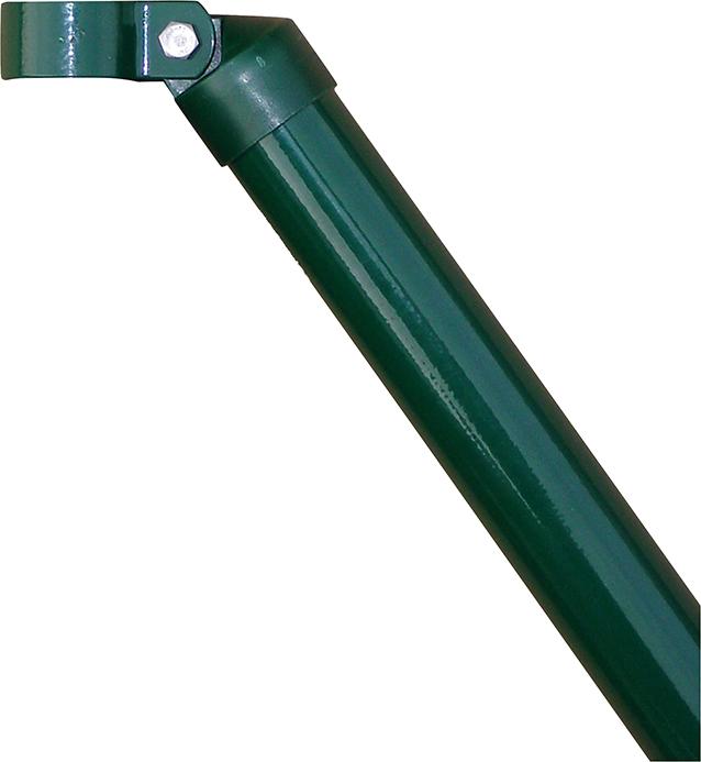 Strebe, 34 mm, verzinkt, pulverbeschichtet, mit 34er-Schelle