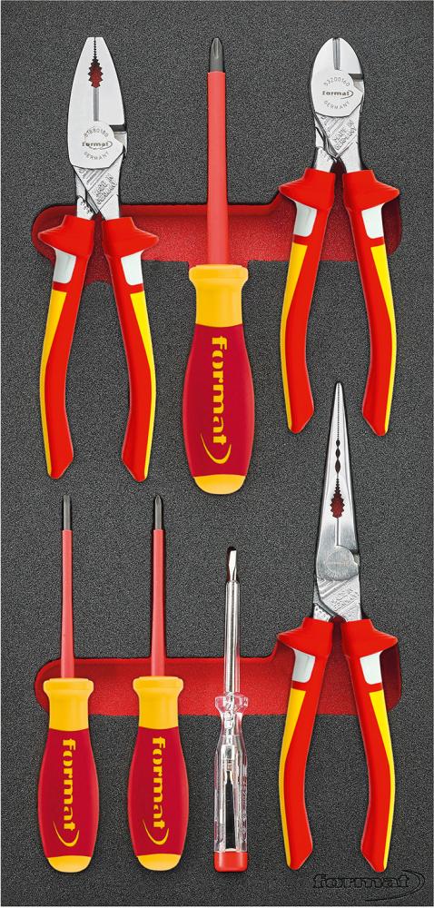 Werkzeugmodul 1/3 188x395x30mm Zangen + Schraubendreher FORMAT