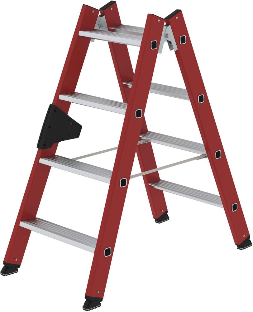 GFK-Stehleiter 2x4 Alu-Stufen Leiterlänge 1,10 m Arbeitshöhe bis 2,50 m
