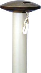 Zylindrischer Aluminium-Fahnenmast, eloxiert