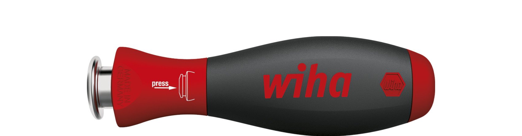 Wiha Schraubendrehergriff SoftFinish®-telescopic für SYSTEM 6 Wechselklinge 6,0 mm (30372)