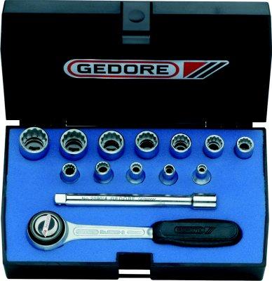 Steckschl.Grt. 1/4" 14tlg. D20 DMU-3 Gedore