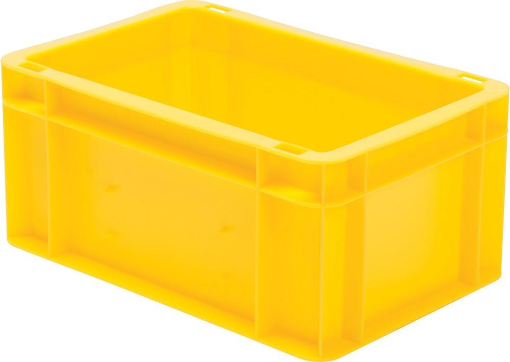 Transport-Stapelkasten B300xT200xH145 mm gelb, geschlossen ohne Griffloch LA-KA-PE