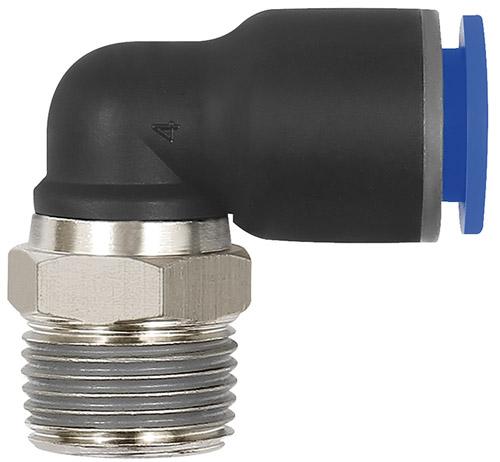 L-Steckverschraubung Blaue Serie, drehbar, R 1/8 a, Schlauch-Ø 6 RIEGLER