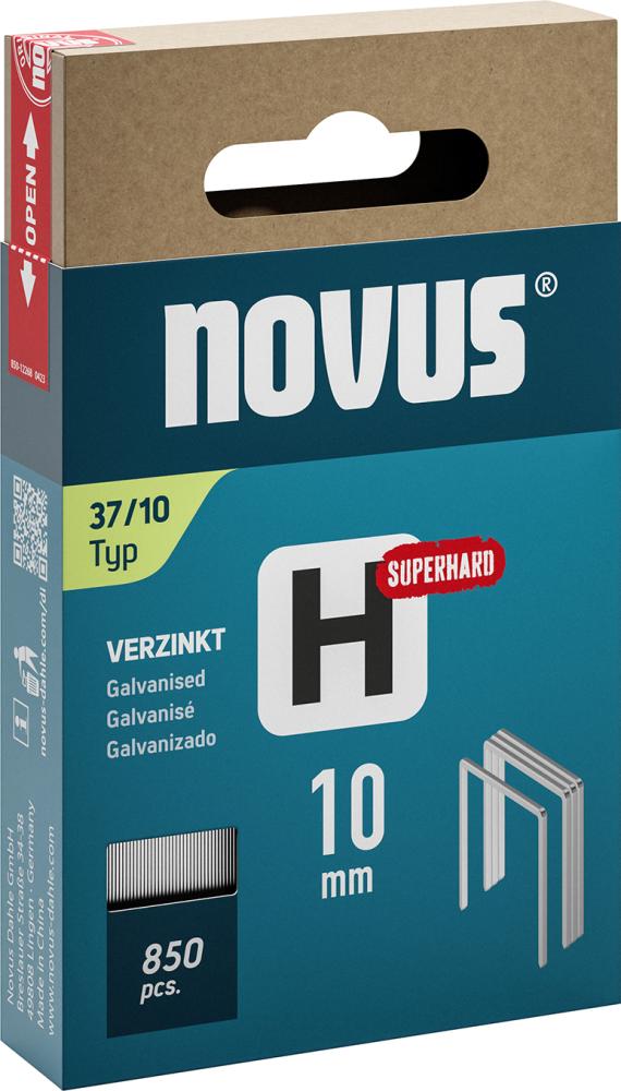 Feindrahtklammer H Typ 37/10 mm ST Novus VE à 850 Stück